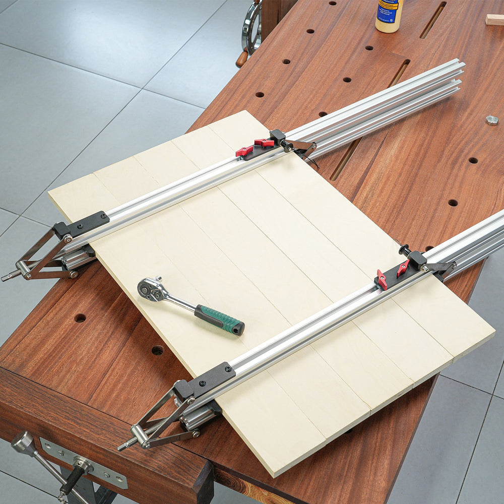 Ganwei Woodworking Panel Clamp Adjustable Height 12-100mm for 3030 Profile Aluminum Alloy & Stainless Steel Fixture for Precision Assembly