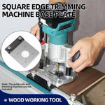 LinkMejor Square Guide Rail Router Base Plate for Fixed Base Trim Routers Compatible with Mαkita Festool Track Saw Guide Rails