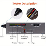 Professional Diamond Tester Pen Portable Electronic Diamond Identifier Fast and Accurate Testing for Jewelry Jade Rub with LCD and LED Indicators