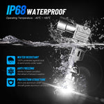 NovSight 2PCS 17000LM 60W LED Car Headlight Bulbs 6500K Bright White IP68 Waterproof Level LED Headlamp