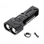 Multi-functional Digital Display Bicycle Headlight Waterproof Super Bright Flashlight for Outdoor Night Riding Hiking Camping