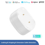 LinkMejor SNZB-05P Smart Zigbee3.0 Water Leak Sensor with Detection Cable IP67 Waterproof Smart Scene Linkage Alarms Works with Alexa Google Home