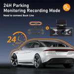 LinkMejor 4K Dash Cam Dual Lens 3840x2160P AI Driver Assistance ADAS GPS WiFi Wide Angle Night Vision Car DVR Camera