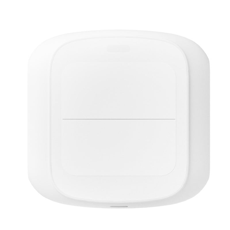 LinkMejor WiFi/Zigbe 2 Gangs Smart Scene Switch Wireless Remote Control Smart Home Automation Scenario Switch