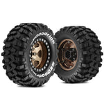 4PCS Redspider 1.9" Wheel Hub 95mm Tires for 1/10 1/12 LC80 MJX H12Y H12Y+ RC Climbing Car Vehicle Models Spare Parts