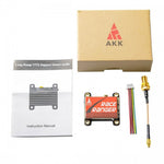 AKK Race Ranger Smart Audio 200mW/400mW/800mW/1600mW Power Switchable FPV Transmitter Built-In Microphone VTX for RC Drone Airplane Long Range
