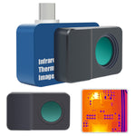 T7S+ Infrared Thermal Imager with Macro Len for Android phone 256*192 High Resolution Observation 30-50mm Distance -15C to 600C Mobile App for Professional Thermal Analysis Ideal for Solar Power Device Error Detection