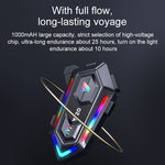 Y20 Motorcycle Helmet Bluetooth Headset 5.3 Bluetooth Headset IPX6 Waterproof with RGB Colorful Lights Split Installation Connect to AI Voice Assistant