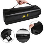 LinkMejor 49*15*15cm Portable E-Bike Lipo Battery Bag Fireproof Waterproof Electric Bicycle Battery Protection Handbag with Charging Port