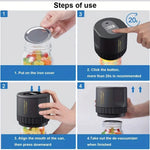 Mason Jar Sealing Machine 1200mAh Mini Vacuum Sealer Electric Mason Jar Vacuum Sealer Kit Cordless Mason Jars Wide Mouth and Regular Mouth Food Storage