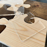 Crystal Puzzle Router Template Large Clear Acrylic 12.7cm Side Length DIY Craft Tool for Mats Serving Boards