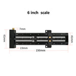 Metric Inch T Shape Marking Gauge Double Line Aluminum Ruler 6 14 inch High Precision Scribing Tool