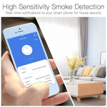 MOES Tuya ZigBe Smart Wireless Smoke Detector Fire 85dB Sound Alarm Siren Sensor Smart Safety Protection Home Kitchen Fire App Alert
