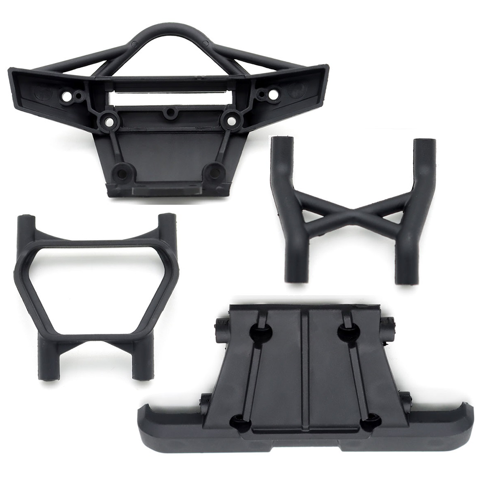 LinkMejor MT16 1/16 RC Car Parts Front Rear Bumper Protector Set Vehicles Models Spare Accessories 16012 16013