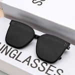 Stylish Oversized Black Sunglasses for Men Women UV400 Protection Anti-glare Eyewear for Daily Travel Driving