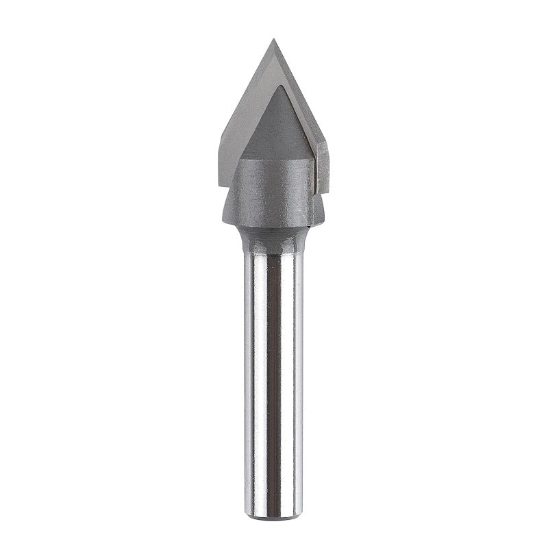 6mm Shank Carbide Tipped CNC Engraving Router Bit 60 Degree V Groove YG G Carbide Hard and Soft Wood Cutting Tool