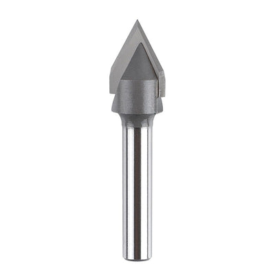 6mm Shank Carbide Tipped CNC Engraving Router Bit 60 Degree V Groove YG G Carbide Hard and Soft Wood Cutting Tool