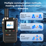 2pcs Maycall MC-720(510E) 4G LTE Global Walkie Talkie Long Range 5000km Nationwide Radio 4900mAh Type-C Dual SIM FirstNet Ready Two Way Radio for Outdoor Communication