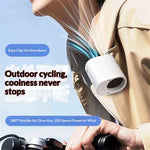 Cooling Clip-on Fan Umbrella High Speed Fan 360° Rotatable 100 Speed USB Rechargeable Multifunctional for Outdoor Car