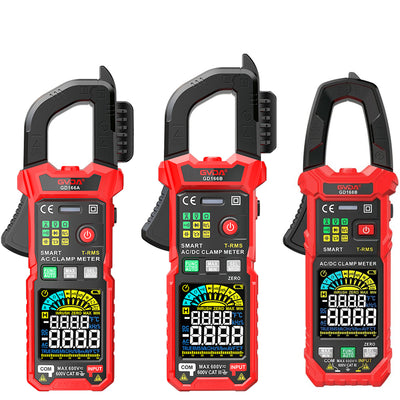 LinkMejor Digital Clamp Meter Multimeter Auto Range True RMS NCV DC AC Voltage Inrush Current Temperature Tester Automatic Voltmeter GD166A/GD166B/GD168B