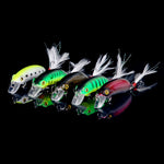 LinkMejor 10PCS Slow Sinking Minnow Fishing Lures 7g Wobbler Crankbait Artificial Hard Bait for Bass Trout Pike