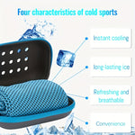 LinkMejor 1 PCS Quick-Dry Cooling Towels with Storage Box Soft Breathable Sweat Absorption Cold Head Scarves for Sports Running Yoga Gym
