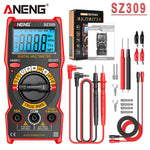 LinkMejor SZ309 SZ309pro Digital Multimeter AC DC Voltage Current Tester 600V 10A Resistance Capacitance Frequency Measurement Backlit Display Portable