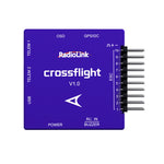 Radiolink Crossflight Flight Controller 2-12S 10 PWM FC wih OSD Module  for FPV Racing Drone RC Car Boat