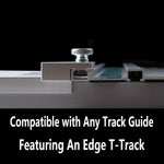 Aluminum Alloy Track Saw Square Guide 90 Degree Right Angle Compatible with T Track System for Track Saw Guide Rail