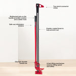 [USA Direct] High Lift Ratchet Off Road Farm Jack 6000LBS/3 Ton Load Capacity 60" Maximum Lifting Height 4.72" to 51.18" Lifting Range