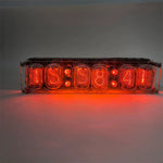 6-bit Glow Tube Clock IN-12 Nixie Clock with Tube Cool RGB Lights Computer Desktop Accessories No Need Soldering