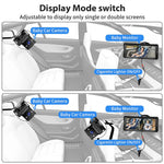 Car Baby Camera Dual Channel 6.8inch 1080P Display with 2 IR Night Camera and 150° Wide View Angle Automotive Baby Camera