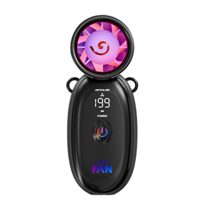 Tevorex Portable USB Fan 3000mAh 199 Adjustable Airflow High-Efficiency Handheld Foldable Cooling Fan with LED Display for Travel & Outdoor Use