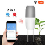Smart WiFi Soil Sensor Waterproof IP65 Accurate Real-Time Tracker for Farming Gardening with Tuya APP Connectivity