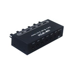 HAM-HP204 Stereo Audio Mixer Distributor Signal Selector 2 Input 4 Output 5X Magnification 3.5mm JRC NJM3414A DC 5-15V Volume Control