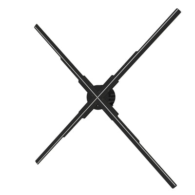 P52 Smart 3D Hologram Fan Display 52cm LED Projector 4K Naked-Eye Floating Advertising Screen Rotating HD Visual Display for Store Shop Exhibition Marketing