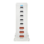 [GaN Tech]LinkMejor YMX-600W 600W 8-Port USB PD Charger 5USB-C+3USB-A QC PD3.1 Fast Charging Desktop Charging Station EU Plug US Plug for iPhone 16 16 Pro 15 14 13 Pro Max for Xiaomi 15pro for Samsung Galaxy Z Flip6