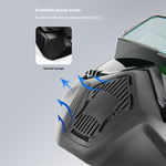 Automatic Variable Light Full Face Welding Helmet Helmet Welding MASK Welder High Definition Lens 0.01ms Light Adjustment Detachable Design with 10pcs Protection Glasses lenses