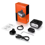 Magicshine HR 1300 Dual Mount Bike Light 1300 Lumen Cut-Off Beam USB-C Rechargeable Bicycle Headlight IPX6 Waterproof For Road Commuting