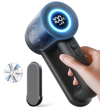Tevorex Rechargeable Fabric Shaver, 2 in 1 Electric Lint Remover with Lint Brush, Fuzz Lint Shaver, Sweater Shaver to Remove Pilling, 3-Speeds Lint Shaver Fabric Defuzzer for Clothes, Furniture