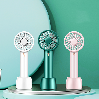 LinkMejor Portable Handheld Fan USB Rechargeable 3 Adjustable Speed Cooling Fan