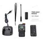 Quansheng UV-K6 5W Walkie Talkie Air Band Radio UHF VHF DTMF FM Dual Band with NOAA Weather Alarm Function Ham Transceiver Two Way Radio EU Plug