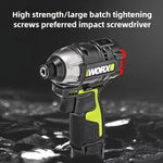 LinkMejor WU132X Cordless Brushless Impact Screwdriver 160N.m. Torque SDS Chuck 2 Speed Modes Lightweight Design