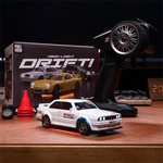 LinkMejor H1 H2 RTR 1/43 2.4G 4WD for Mazda Subaru Officially Licensed Drift RC Car with Gyro Full Proportional Remote Control Mini Race LED Light High-Speed Motor On-Road Racing Vehicle Model Boys Gifts Toys