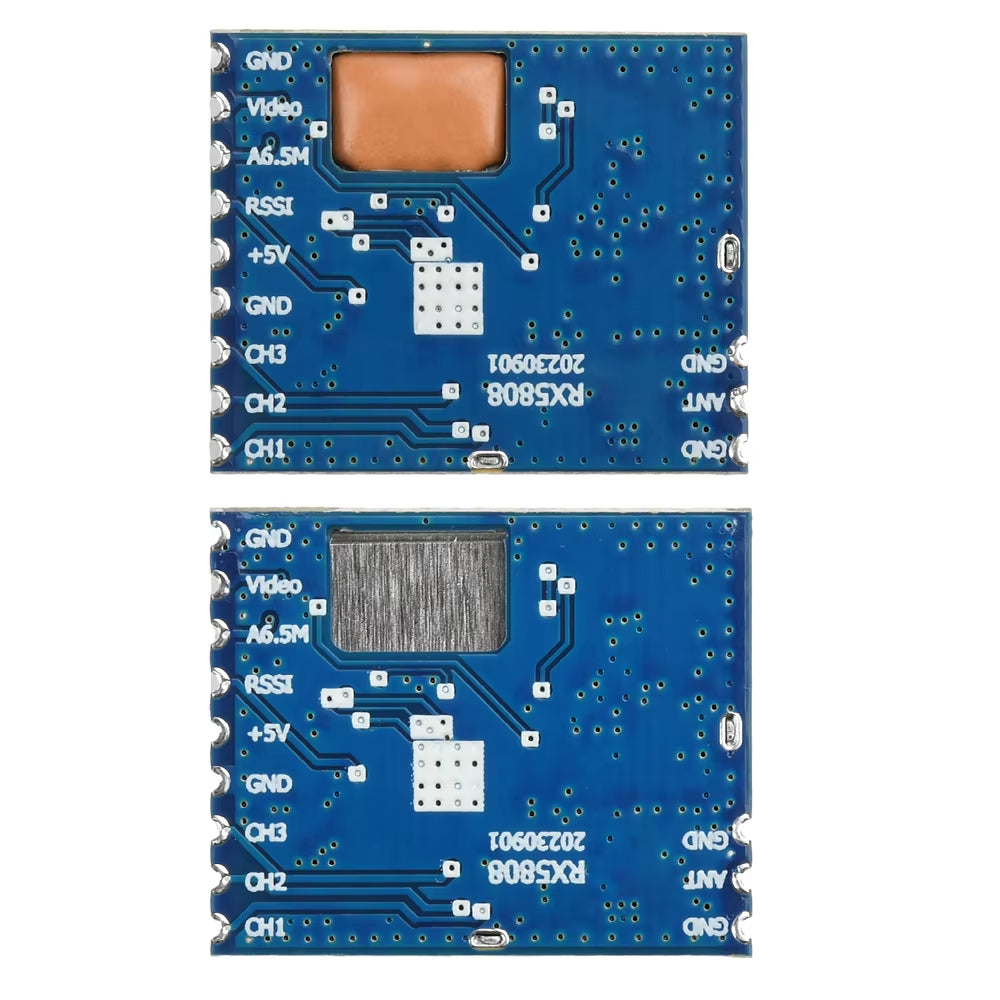 RX5808 Wireless Audio Video Receiver Module 5.8GHz Analog AV Output High Sensitivity Wideband Frequency