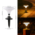 Elfeland Martini Solar Lamp Outdoors Waterproof Garden Light Monocrystalline Panel Automatic on/off Solar Powered Landscape Lighting