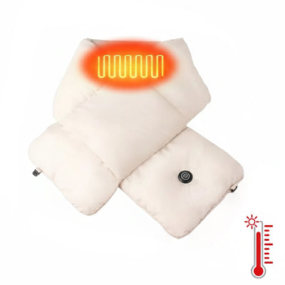 LinkMejor Electric Heated Scarf USB Powered 3 Heat Settings Winter Warm Neck Wrap Polyester Fiber Thermal Comfortable Neck Scarf