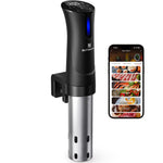 BlitzHome® SV2209 1100W Sous Vide Cooker APP Control Thermal Immersion Circulator Machine with Digital LED Display Time and Temperature Control Color Black