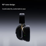 LinkMejor V9 Turbo+ Tri-mode Gaming Headset bluetooth Headphone with RGB Magnetic Wireless Charger 60mm Powerful Dynamic Driver 7.1 Panoramic Surround Sound 2000mAh Battery Low Delay Gamer Headphones with AI Pickup Noise Cancelling Mic