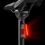 LinkMejor Smart Bicycles Taillight 5 Modes Brightness 300mAh Battery Type-C Rechargeable Waterproof Warning Rear Light for Cycling